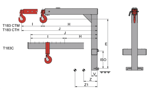 T 183 C,CTM,CTH Crane Hook